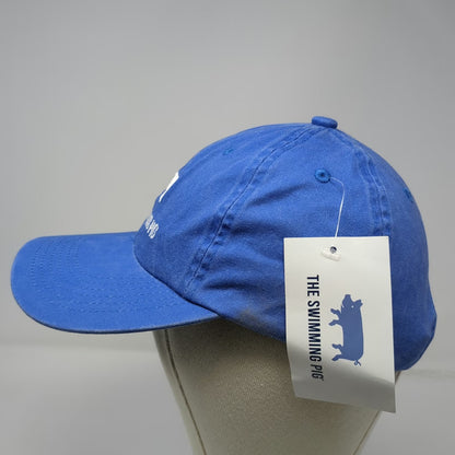 Port Authority Blue Baseball Cap One Size Swimming Pig Embroidered Slideback