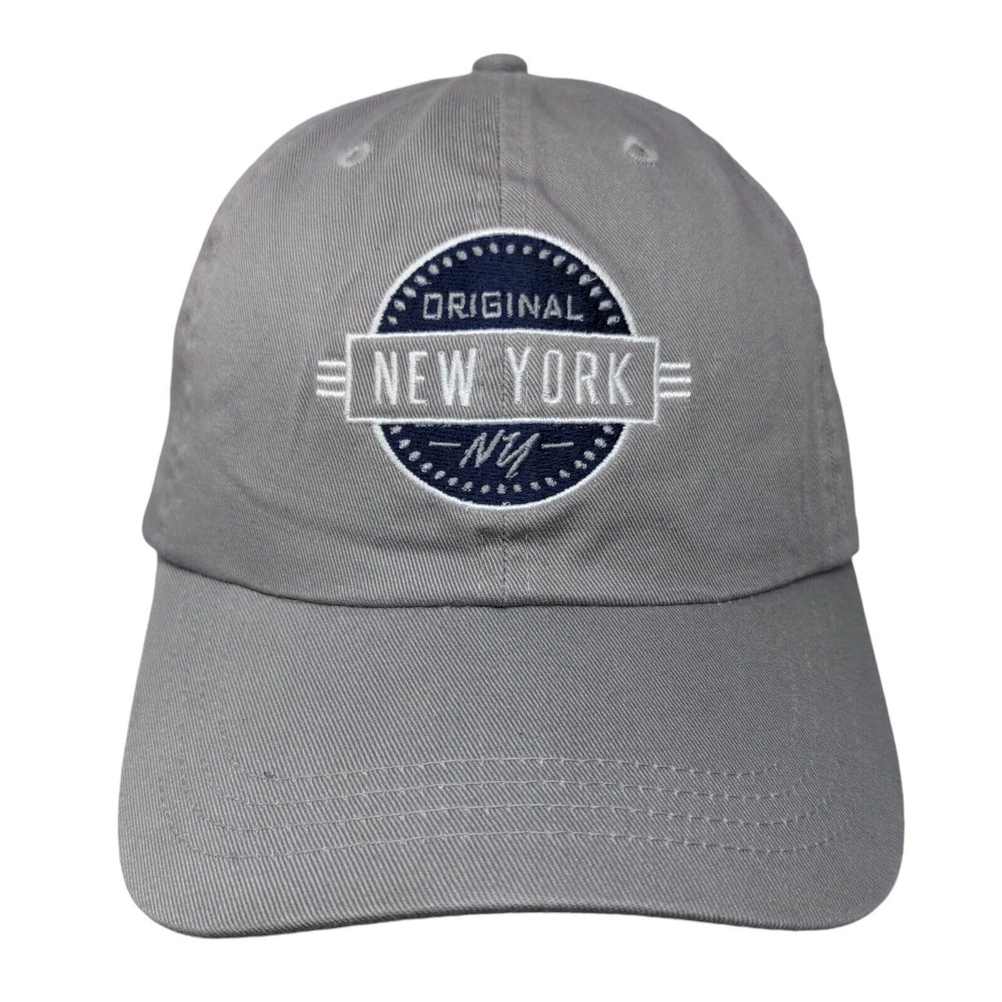 Original New York Slideback Hat Gray OSFA Embroidered 6 Panel Paramount