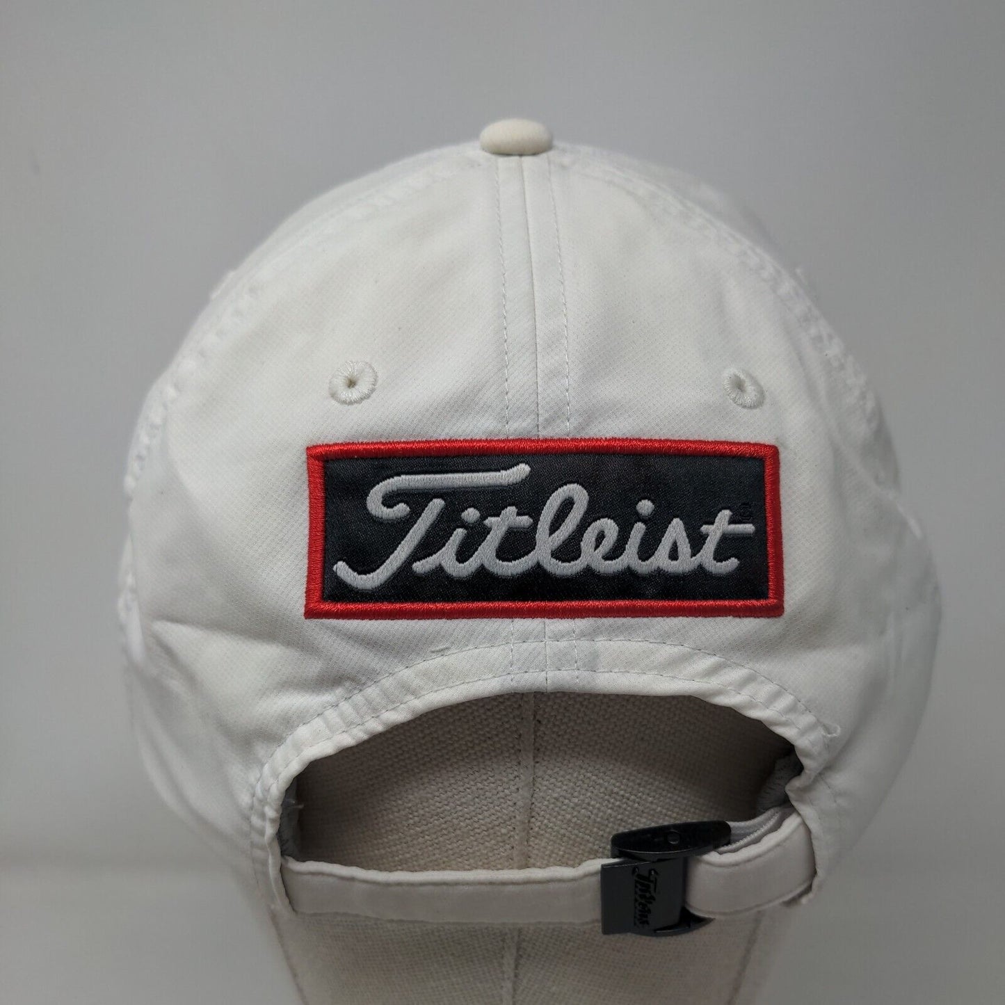 Titleist FJ Pro V1 Slideback Golf Hat White One Size Embroidered Adjustable