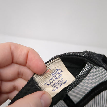 KC Power Shop Snapback Mesh Back Trucker Hat Black One Size Otto