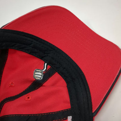 Goslings Black Seal Rum Baseball Cap Red One Size Strapback Bermuda Flag Hat
