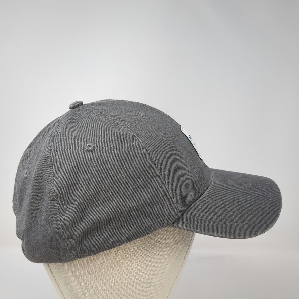 Quake City Caps Baseball Cap Gray One Size Slideback Hat Intuit Est 1983 Patch