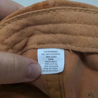Unbranded Slideback Hat Brown OSFM Blank 6 Panel Outdoor
