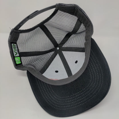 Valley Wide Cooperative Snapback Trucker Hat Black OSFA Mesh Back Vie Gear