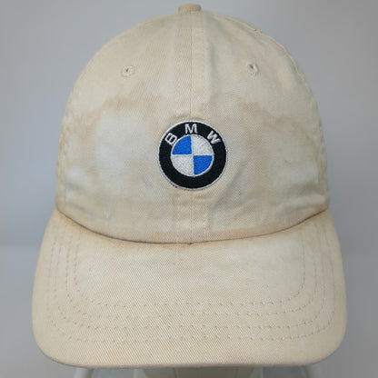 BMW Baseball Cap Beige One Size Slideback Curved Brim Embroidered Logo Hat