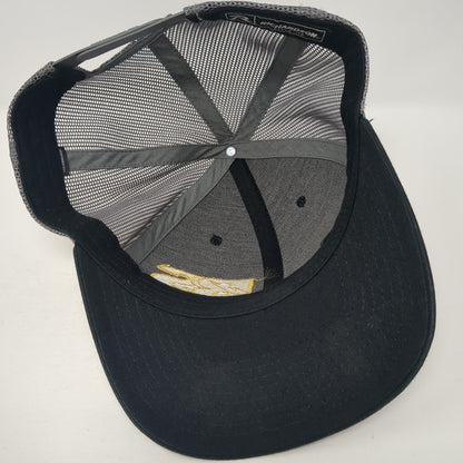 RS Electric Snapback Trucker Hat Black One Size Mesh Back Richardson