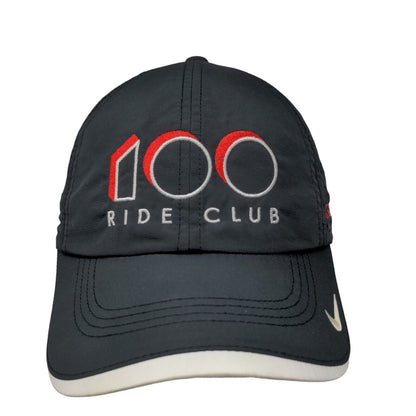 Nike Golf Men's Strapback Hat Black Size OSFM Embroidered 100 Ride Club Logo