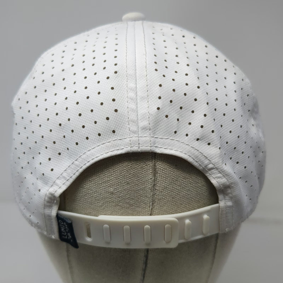 Lumio Trucker Hat White One Size Perforated Snapback Home Experience Elevated