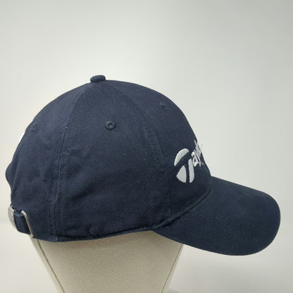 TaylorMade Baseball Cap Blue One Size J&L Electric Logo Adjustable Slideback Hat