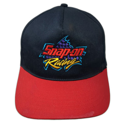 Snap-on Snapback Hat Black Red One Size Racing Tools Embroidered Licensed Logo