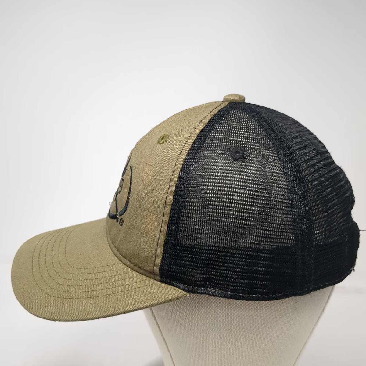 Rocky Mountain Elk Foundation Trucker Hat Green Black One Size Snapback Mesh