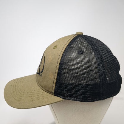 Rocky Mountain Elk Foundation Trucker Hat Green Black One Size Snapback Mesh