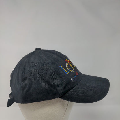London England Slideback Hat Black OSFA Adjustable Embroidered