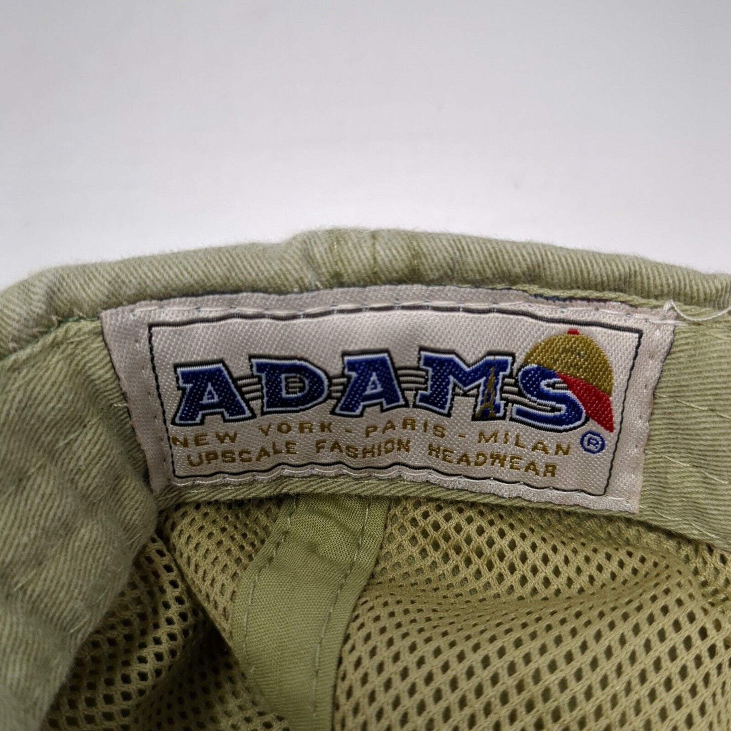 Lorri & Kirk 30 Years Slideback Hat Green One Size Leather Strap Adams