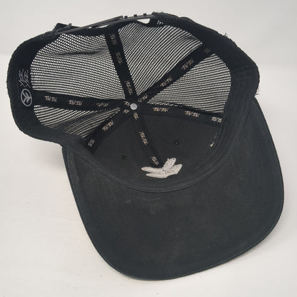 Yee Yee Logo USA Flag Snapback Trucker Hat Black One Size Mesh Back