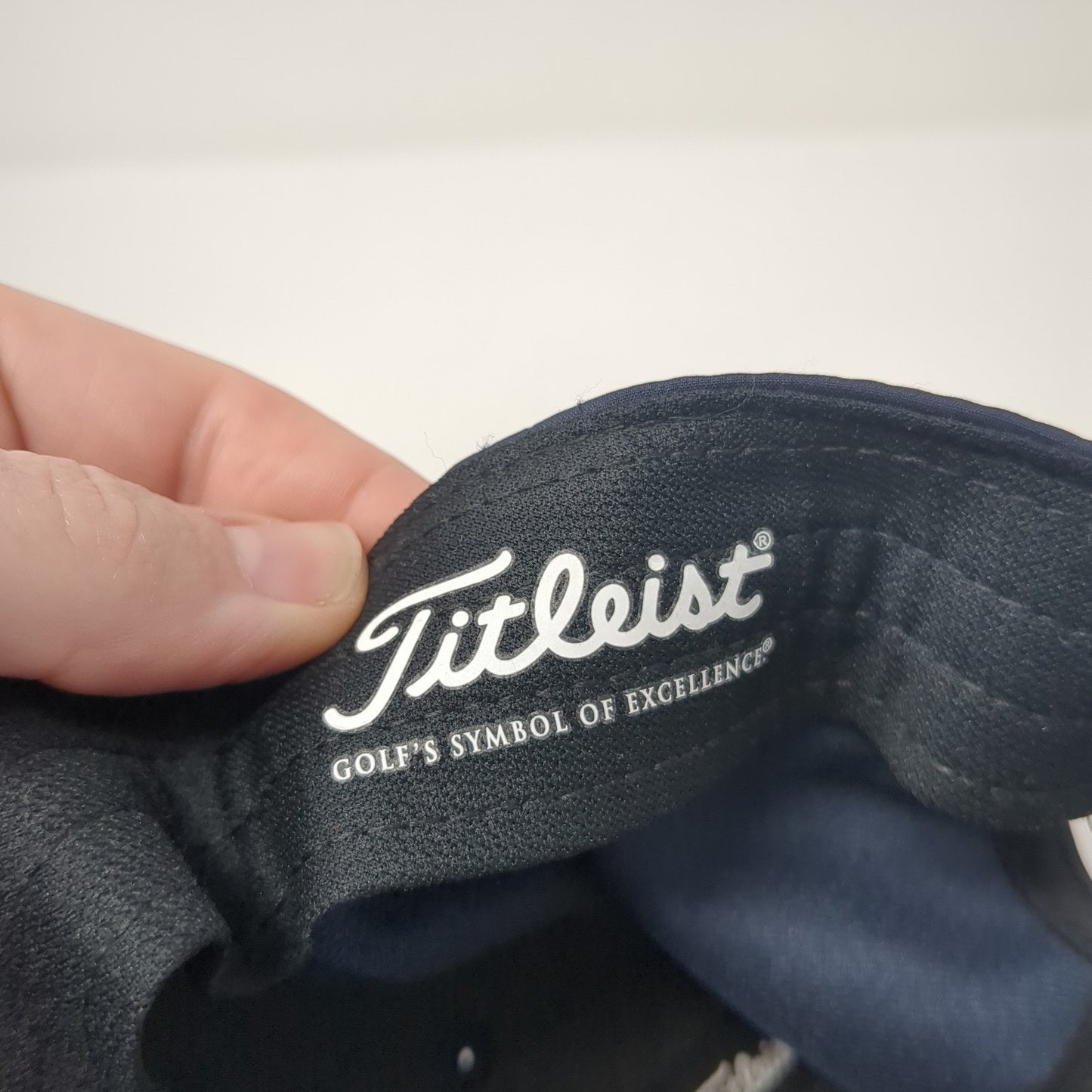 Titleist Strapback Hat Blue One Size Adjustable Spell Out Vent Holes