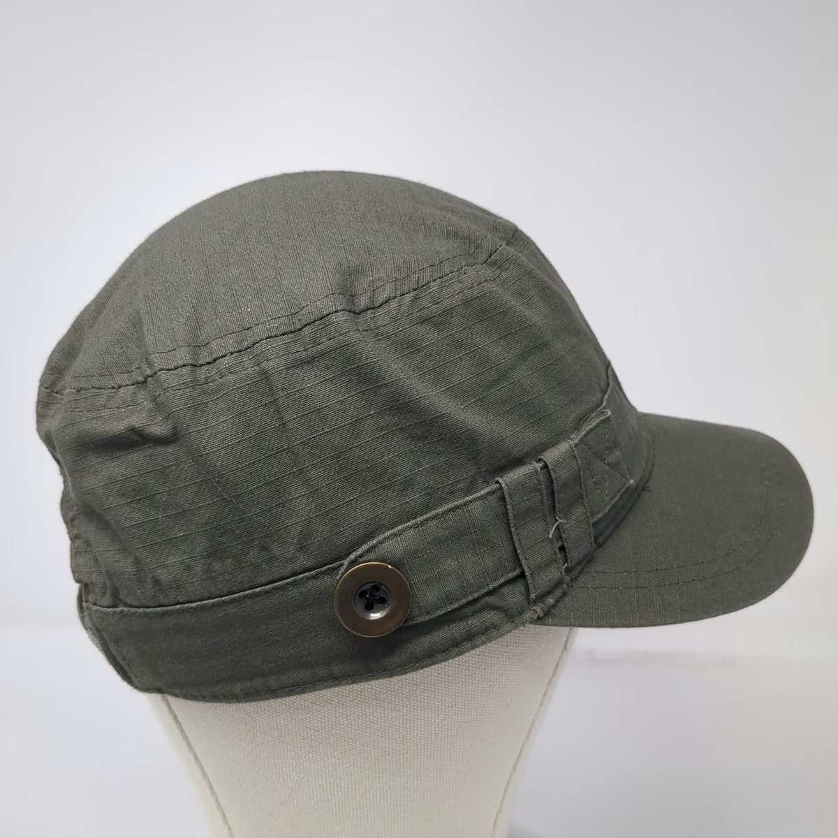 Urban Bound Army Cap Green One Size Strapback Military Style Cadet Hat