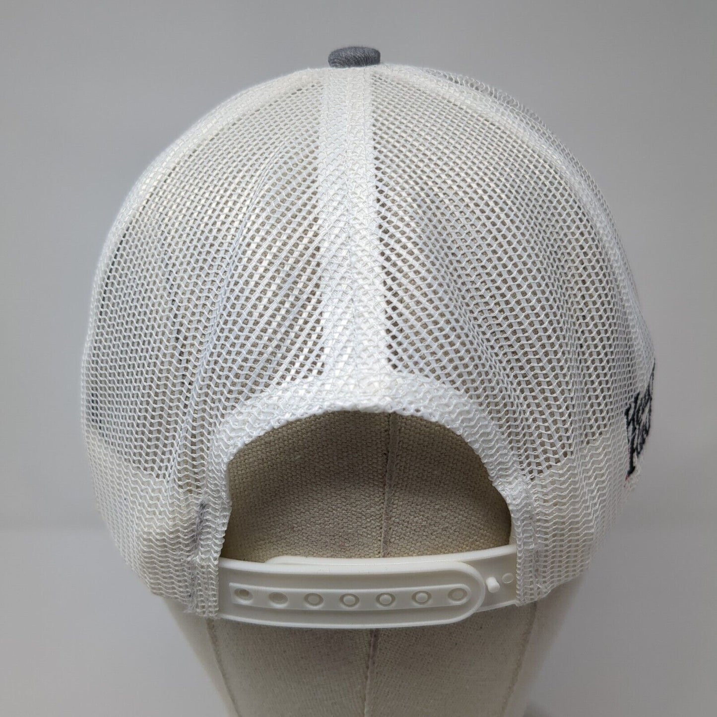 Hearts for Hadley Snapback Trucker Hat Gray One Size Mesh Back Outdoor