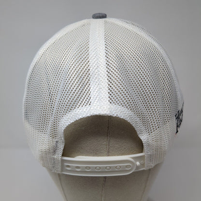 Hearts for Hadley Snapback Trucker Hat Gray One Size Mesh Back Outdoor