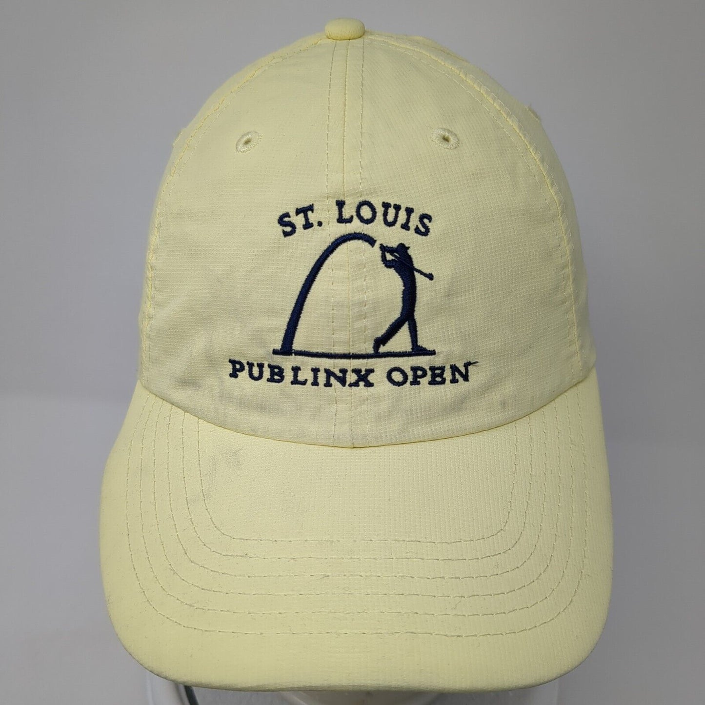St. Louis Publinx Open Strapback Hat Yellow OS Adjustable Embroidered Imperial