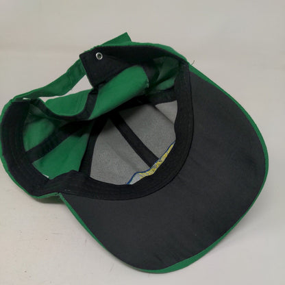 Authentic Brasil Brazil Slideback Hat Green Embroidered Logo W/Tags