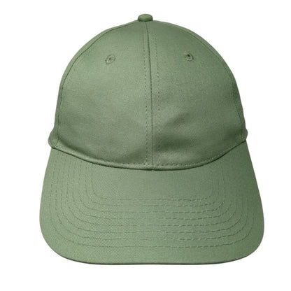 H&M Slideback Hat Solid Green One Size Adjustable Blank 6 Panel
