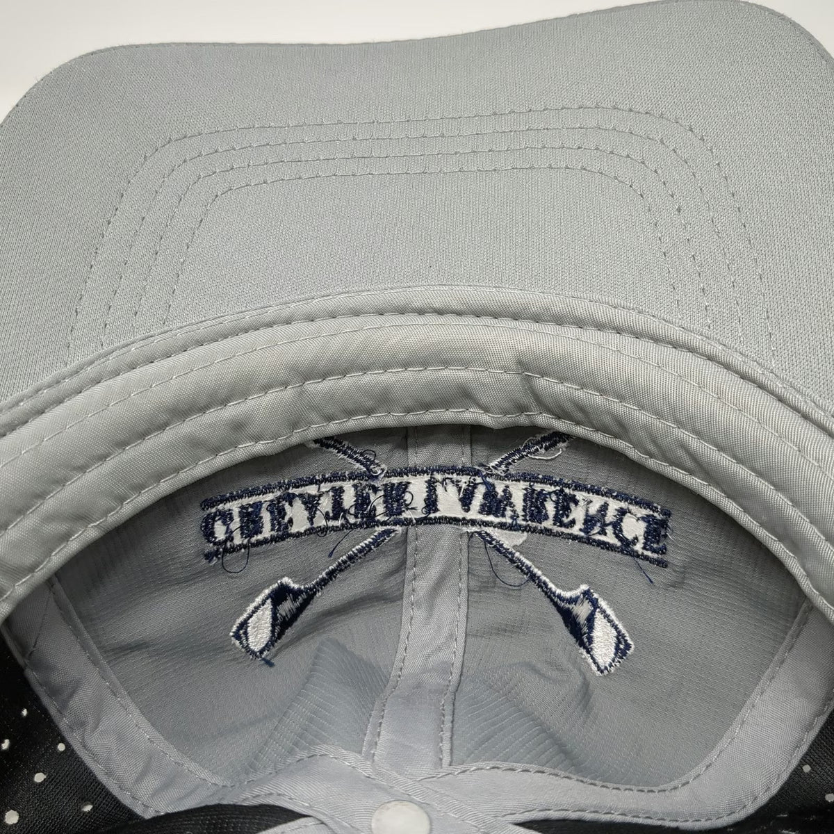 Pacific Headwear Baseball Cap Gray One Size Perforated Greater Lawrence Row Hat
