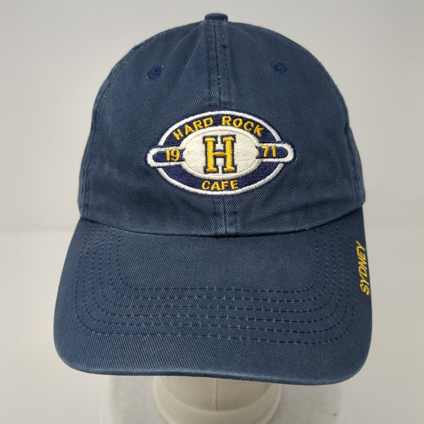 Hard Rock Cafe Sydney Slideback Hat Blue OSFA Adjustable Embroidered