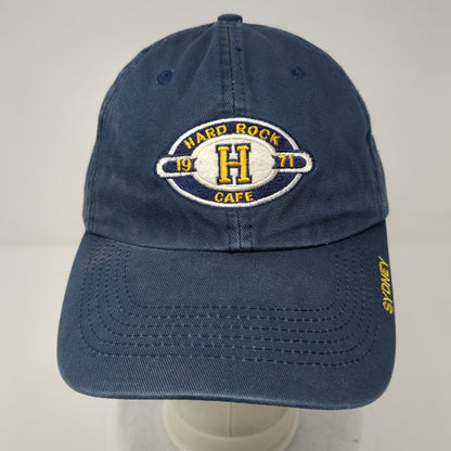 Hard Rock Cafe Sydney Slideback Hat Blue OSFA Adjustable Embroidered
