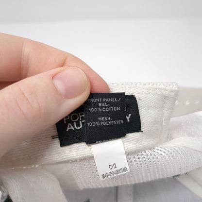 Crossed Bats Sarsaparilla Snapback Trucker Hat Green OSFA Mesh Port Authority