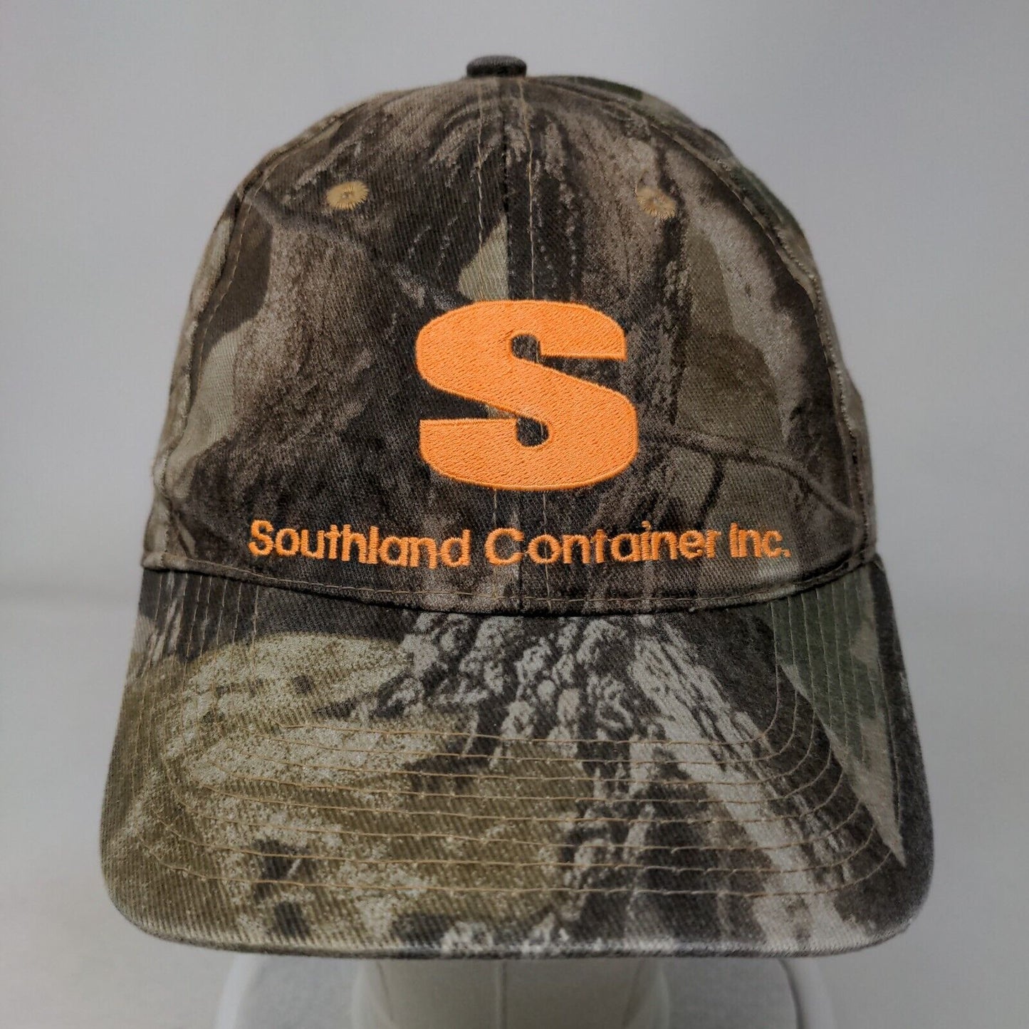 Southland Container Inc. Strapback Hat Camo One Size Embroidered Chipola