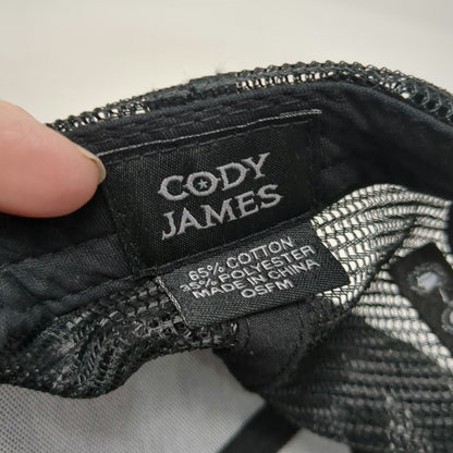 Cody James Trucker Hat Black One Size Snapback Mesh BBQ I'd Smoke That Animals
