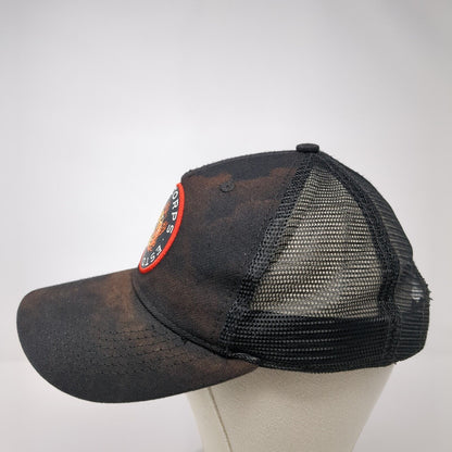 Dnm Corps Estd. 2013 Snapback Mesh Back Trucker Hat Black One Size