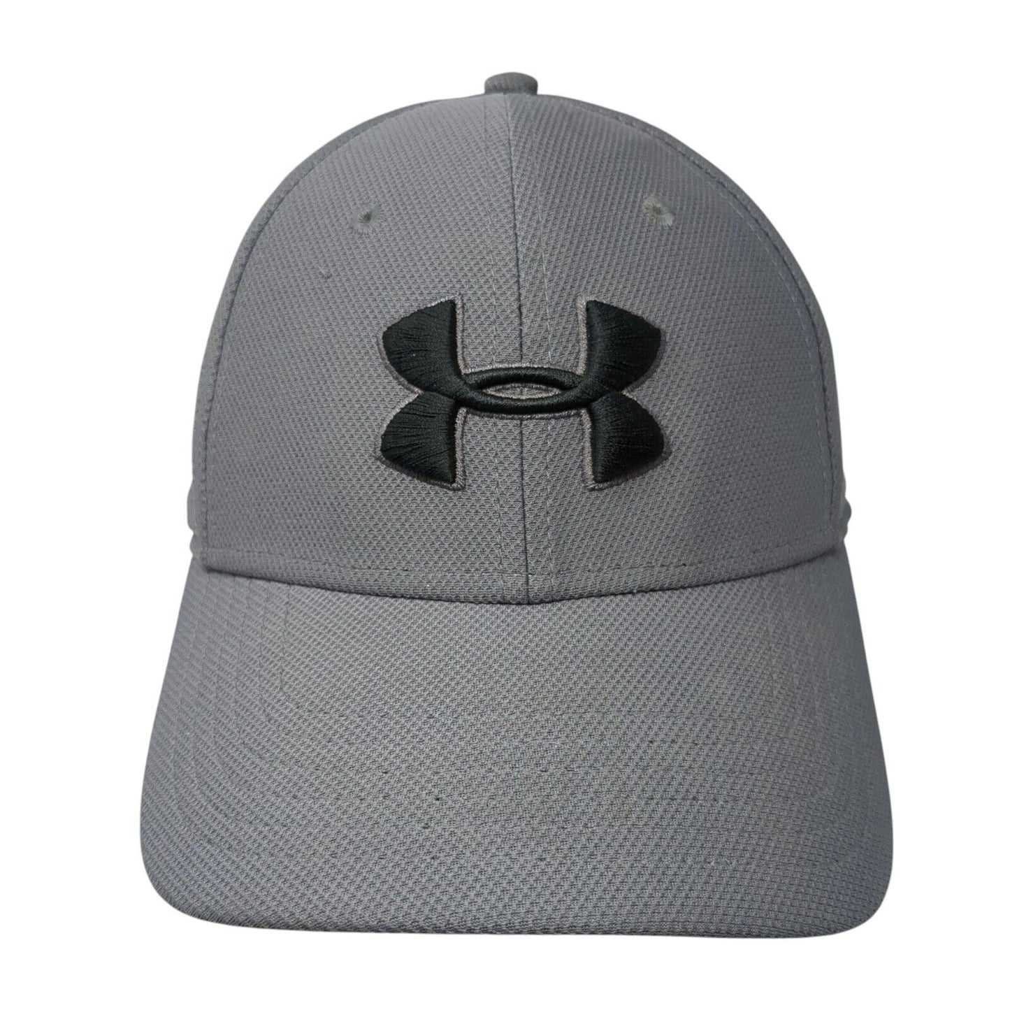 Under Armour Blitzing Fitted Hat Gray L/XL Stretch UA Classic Fit