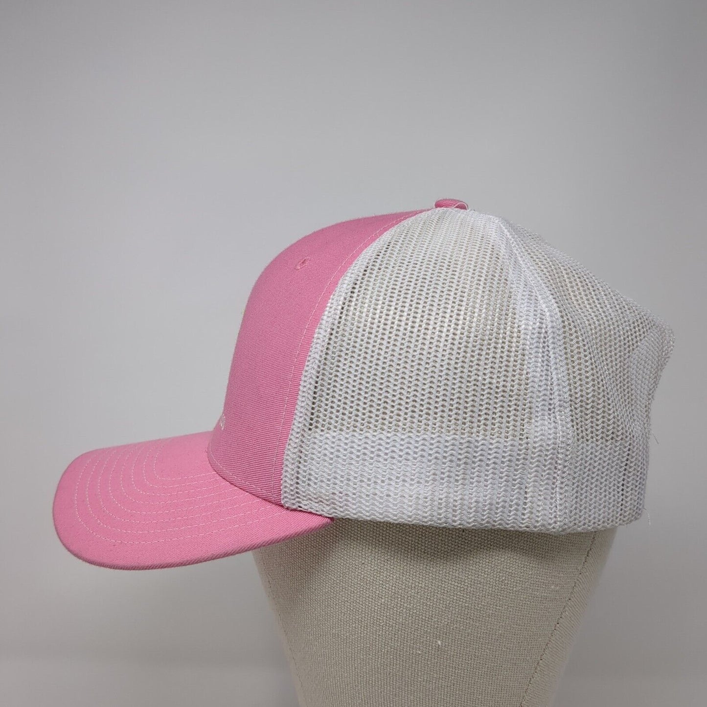 Boise Building Co. Snapback Trucker Hat Pink OS Adjustable Mesh Back Richardson