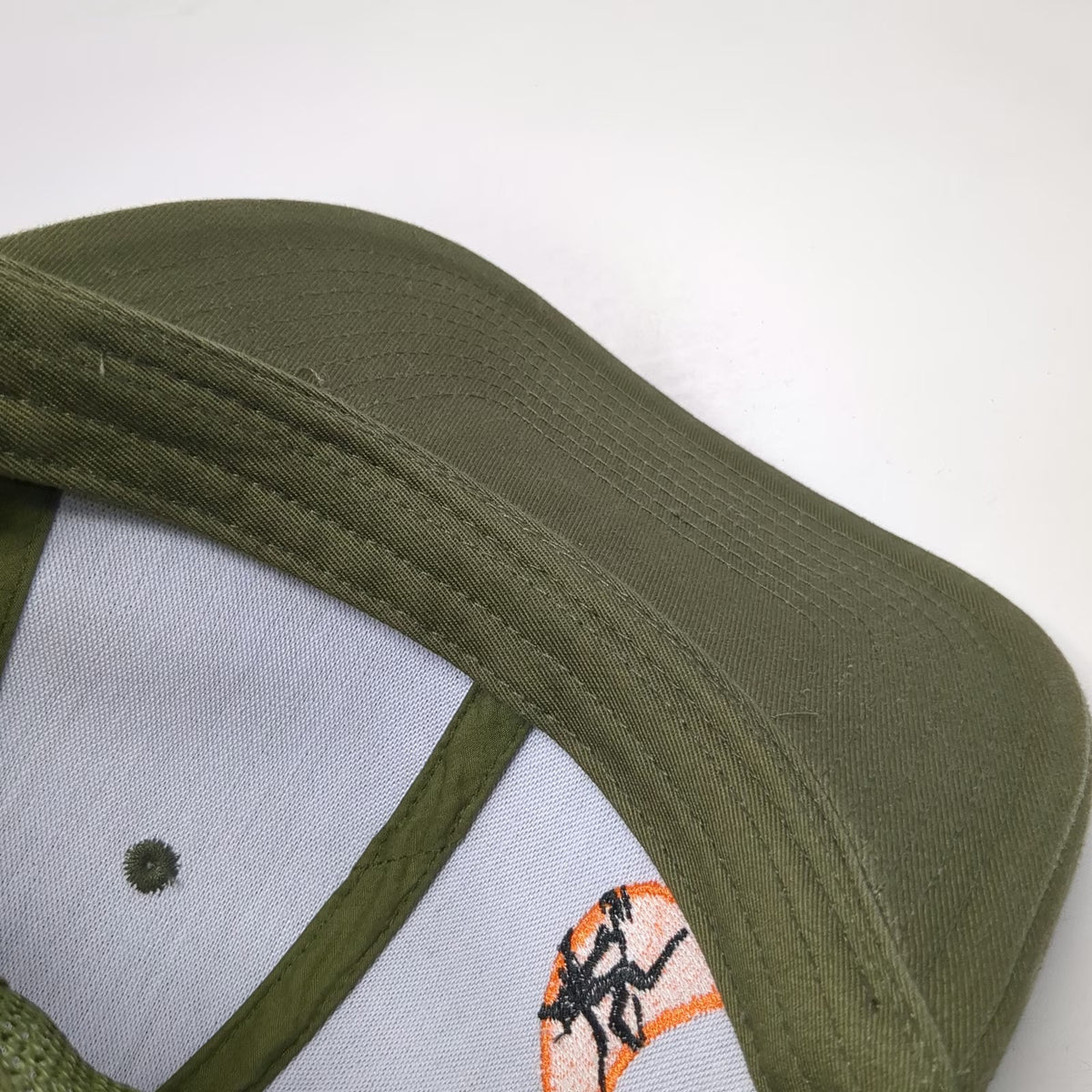 Port Authority Trucker Hat Green One Size Mesh Snapback Rock Climbing Logo Cap