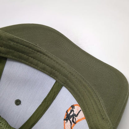 Port Authority Trucker Hat Green One Size Mesh Snapback Rock Climbing Logo Cap
