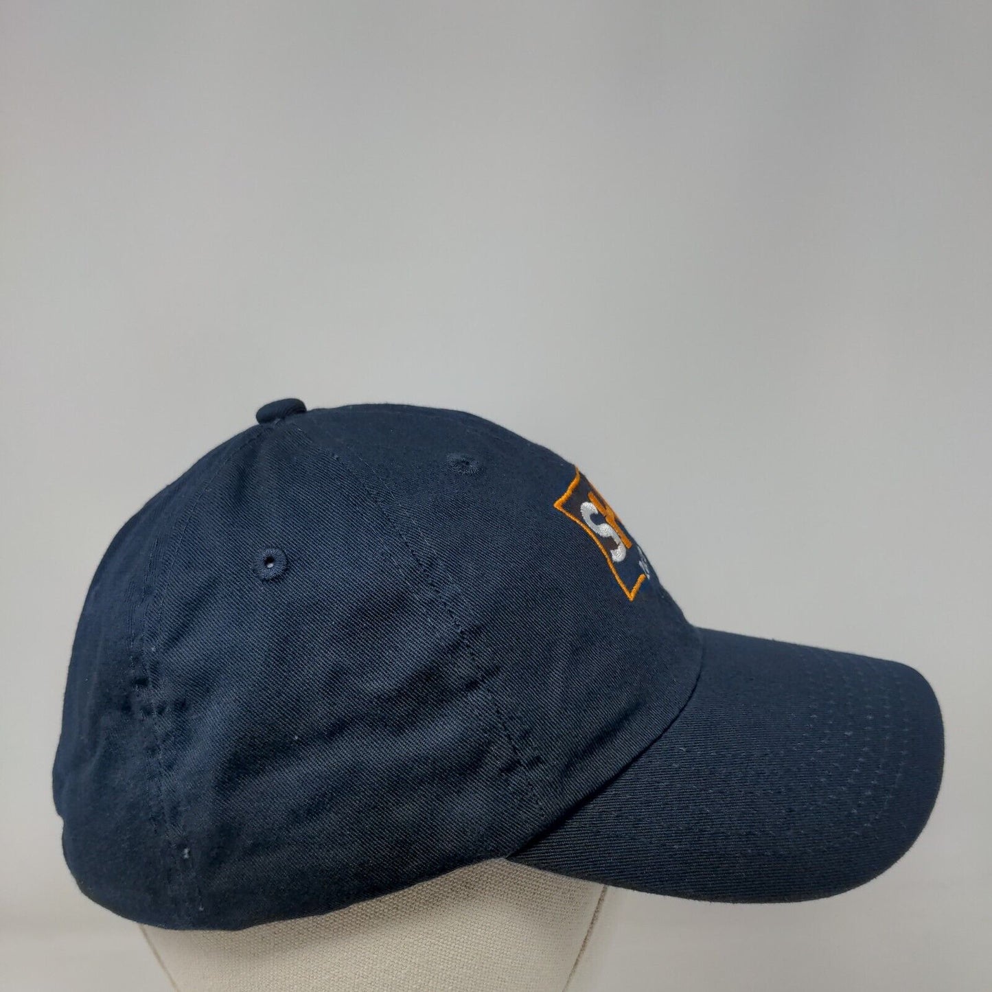 SHS 2022 Slideback Hat Blue One Size Adjustable Embroidered Vented Holes 6 Panel