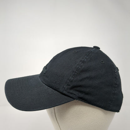 Adidas 3 Stripes Slideback Hat Black One Size Solid Climalite 6 Panel