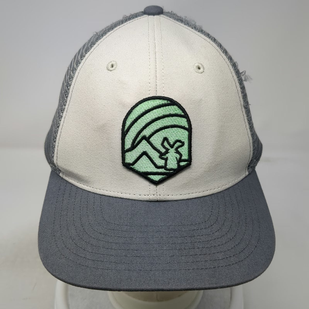 Dutch Bros Trucker Hat Gray One Size Mesh Snapback Windmill Mountain Logo