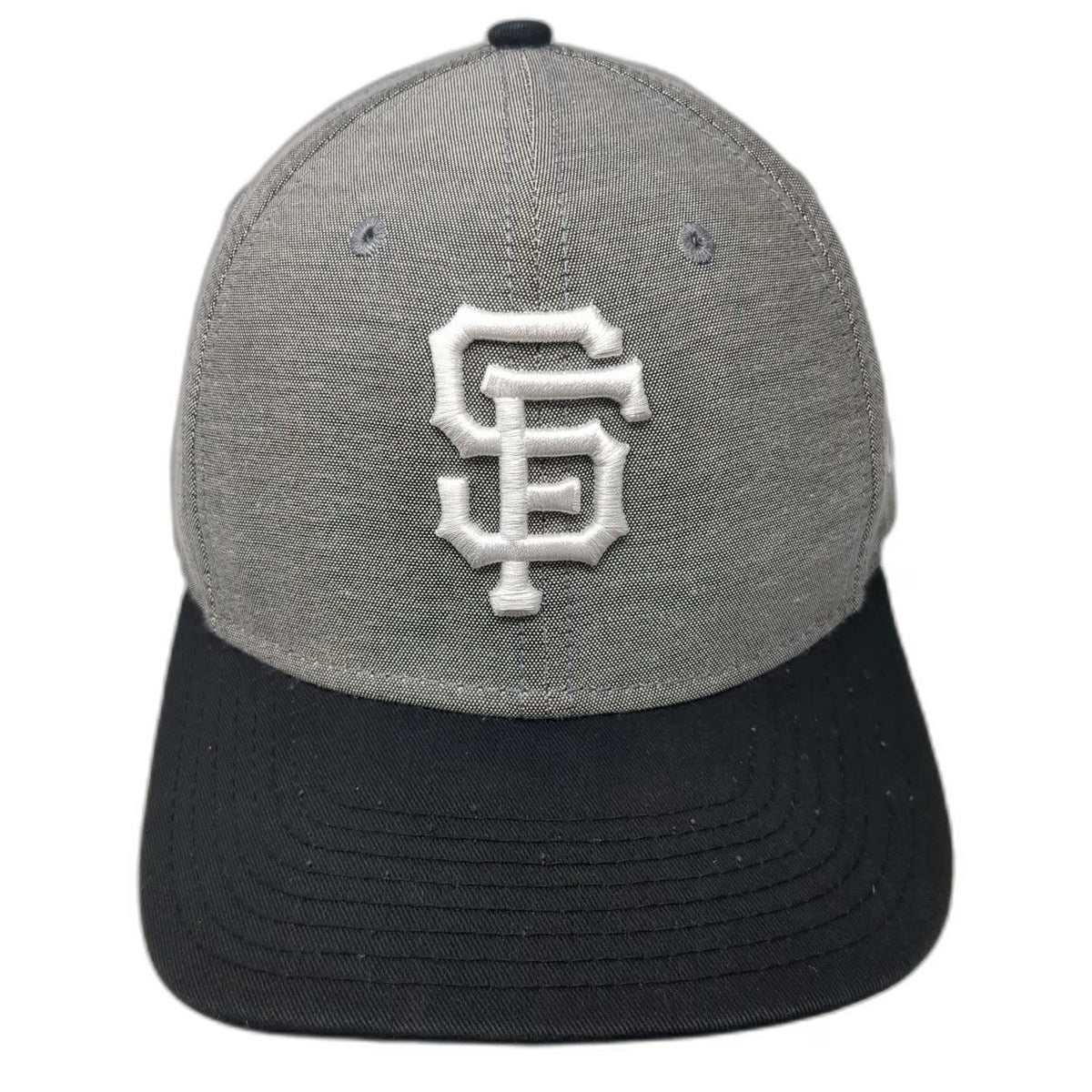 San Francisco Giants MLB New Era Snapback Gray One Size OSFM Flat Bill Logo Hat