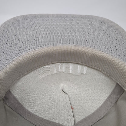 Chevron Delo Snapback Hat Gray One Size Solid Adjustable Embroidered