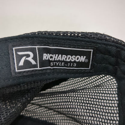 Richardson Trucker Hat Black One Size Send It Ski Town All-Stars Yellow Rope
