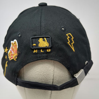New York Yankees MLB Black One Size Baseball Cap Floral Butterfly Beetle Hat