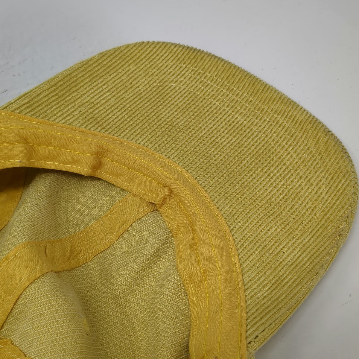 Teva Baseball Cap Yellow One Size Corduroy Adjustable Sport Sandal Patch Hat