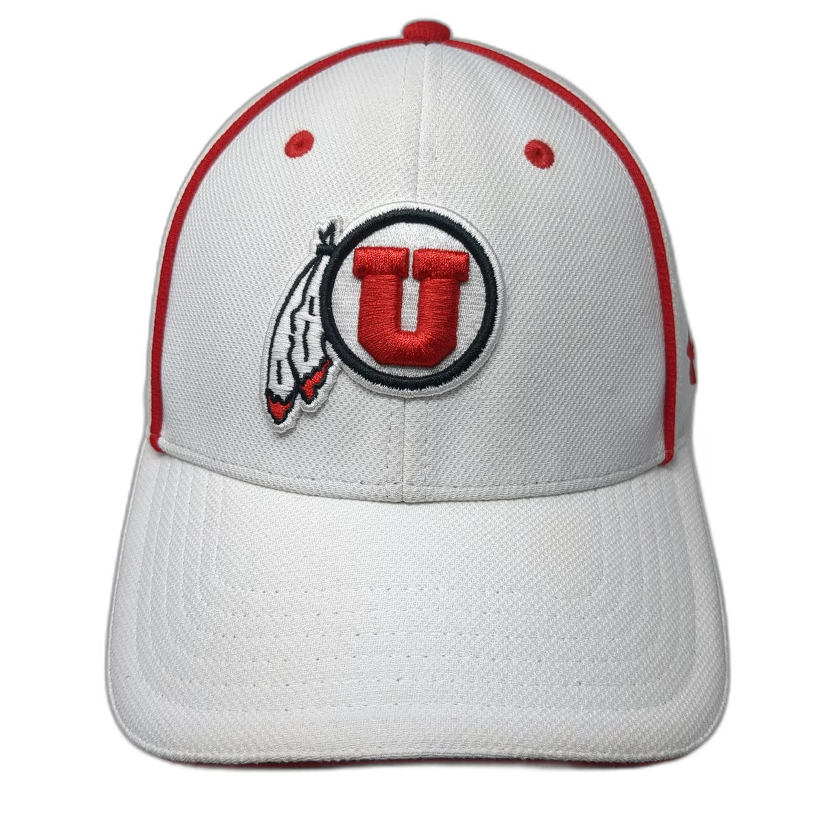 Under Armour Utah Utes NCAA Cap White One Size ISO-CHILL Strapback Curved Hat