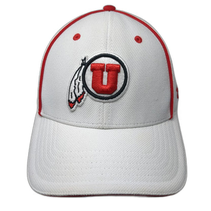 Under Armour Utah Utes NCAA Cap White One Size ISO-CHILL Strapback Curved Hat