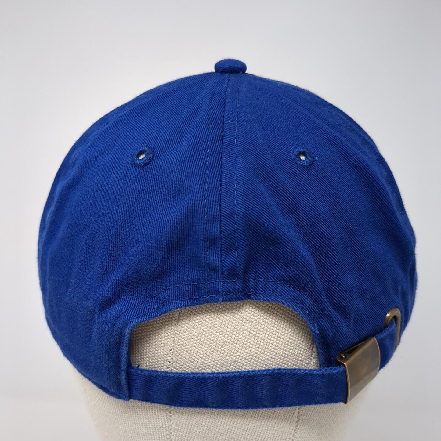 Gelante Slideback Hat Blue OS Adjustable Vented Holes 6 Panel Blank Cotton
