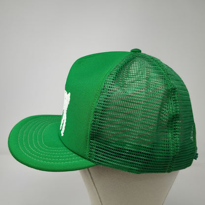 Green One Size Trucker Hat White Mesh Back Snapback Lamb HH Animal Farm Graphic