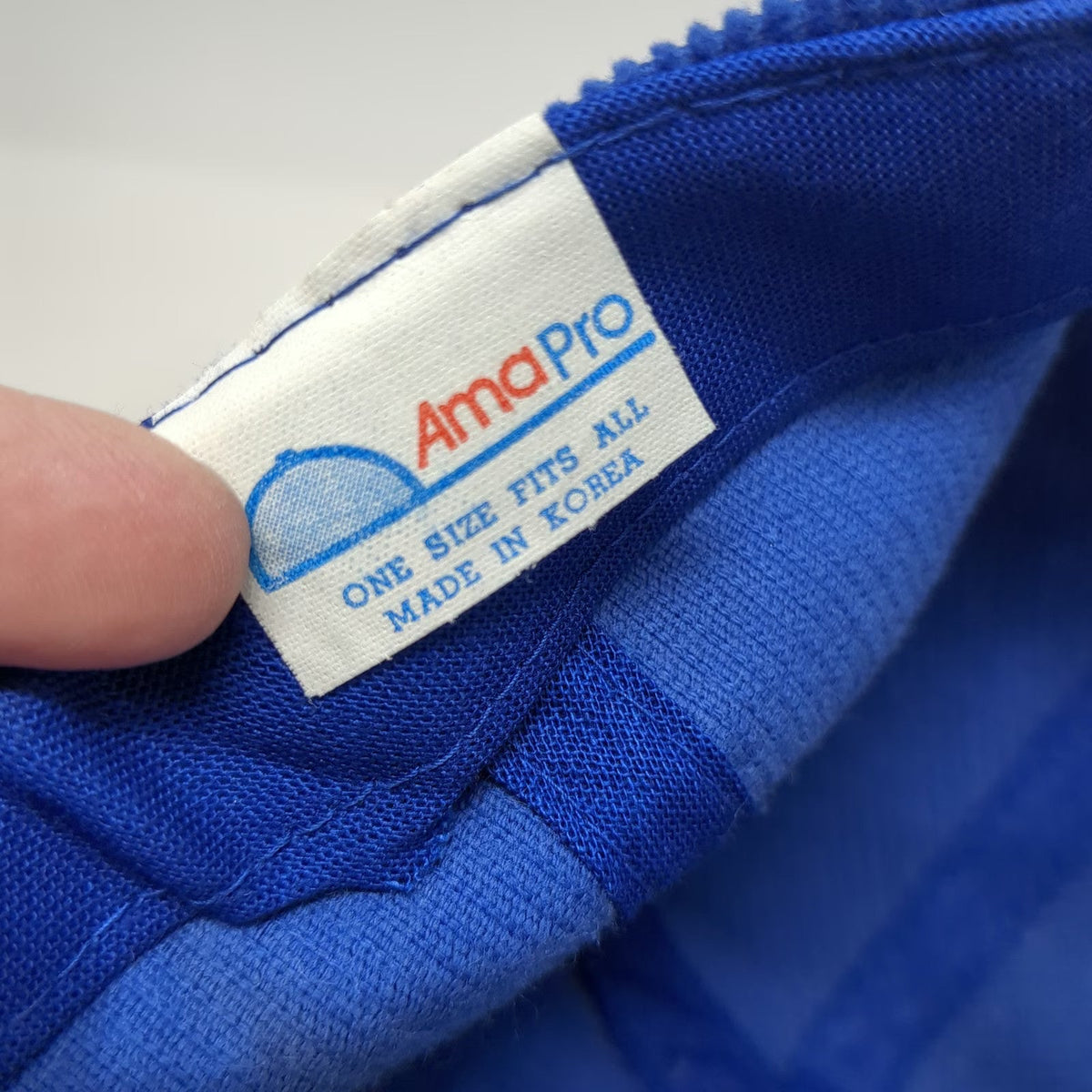 AmaPro Whirljet 5 Panel Hat Blue One Size Corduroy Rope Brim Slideback Cap